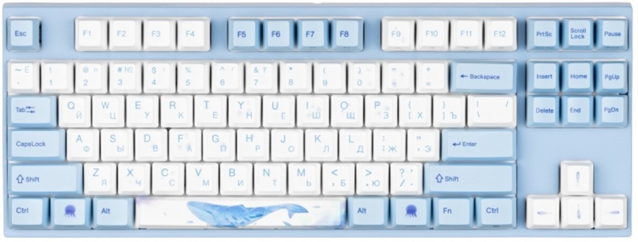 Клавиатура VARMILO VEM87 Sea Melody EC V2 Sakura A33A038A9A3A17A033 голубой купить,NaN