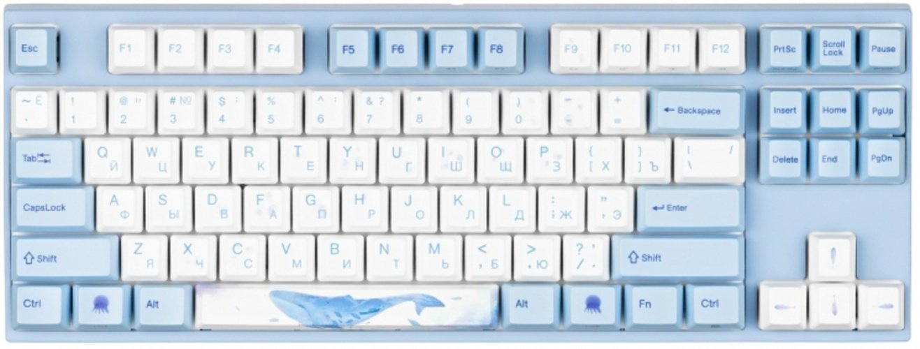 Клавиатура VARMILO VEM87 Sea Melody EC V2 Sakura A33A038A9A3A17A033 голубой купить,NaN