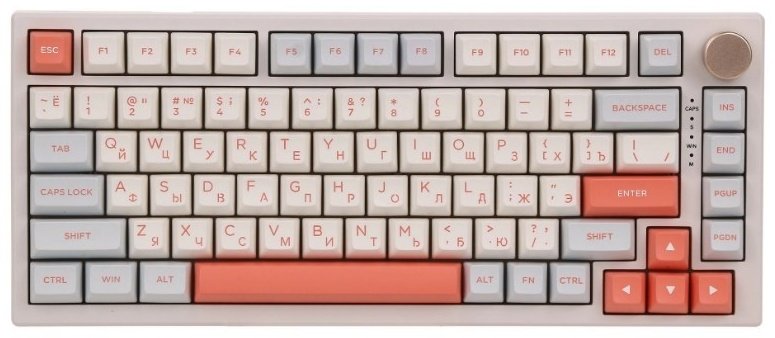 Клавиатура VGN N75 RGB silver switch белый купить,NaN