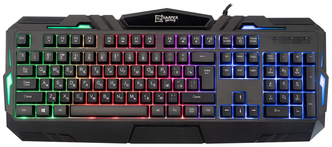 Клавиатура HARPER Gaming Backfire GKB-15 черный купить,NaN