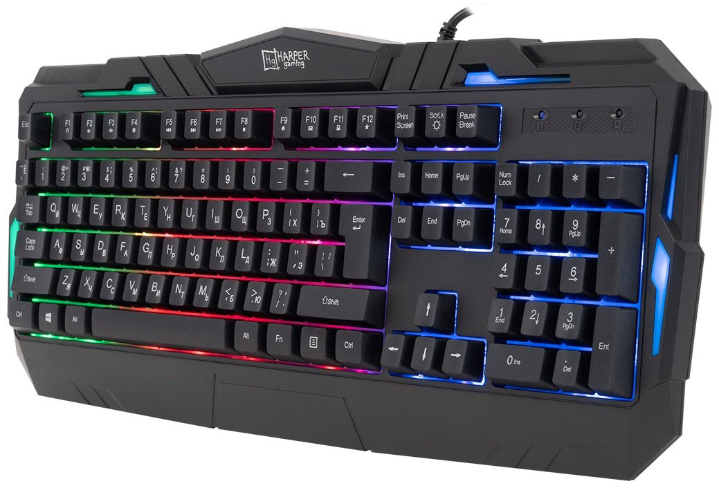 Клавиатура HARPER Gaming Backfire GKB-15 черный купить,NaN