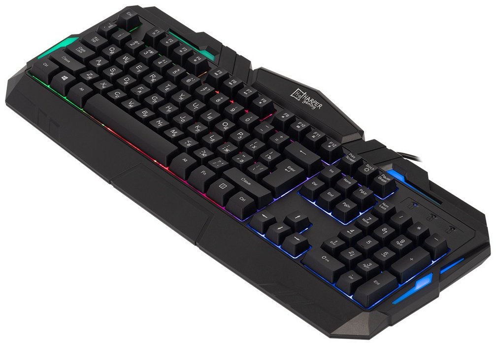 Клавиатура HARPER Gaming Backfire GKB-15 черный купить,NaN