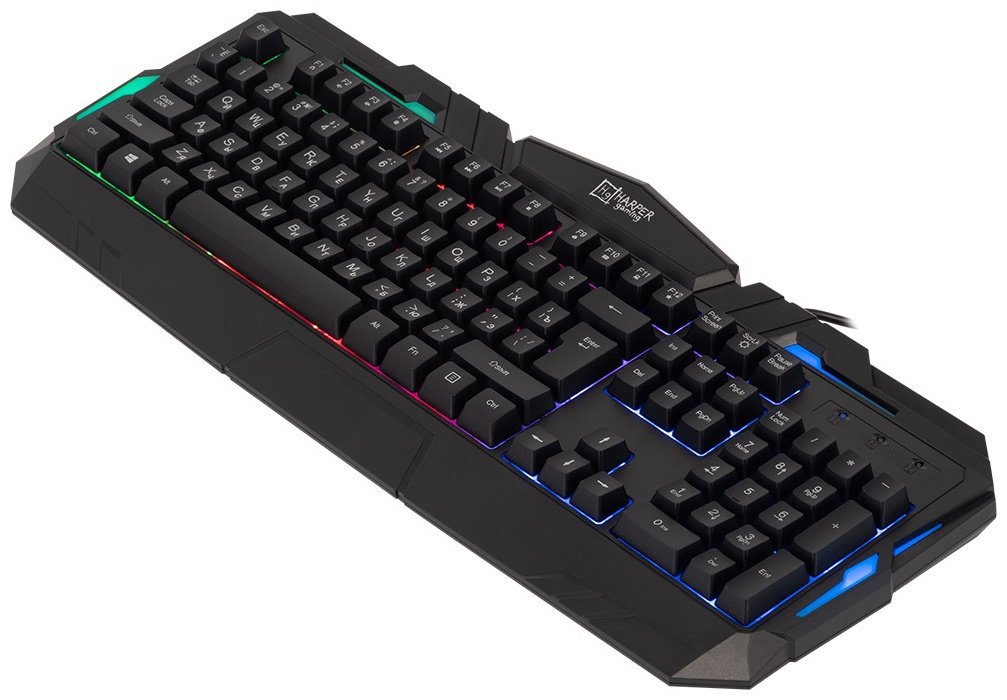 Клавиатура HARPER Gaming Backfire GKB-15 черный купить,NaN