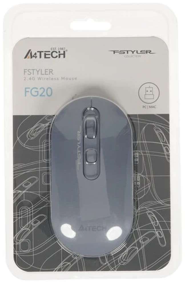 Мышь A4Tech Fstyler FG20 синий купить,NaN