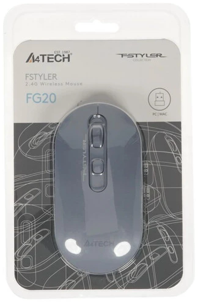 Мышь A4Tech Fstyler FG20 синий купить,NaN