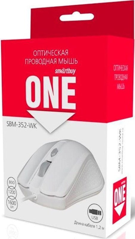 Мышь Smartbuy One SBM-352-WK белый