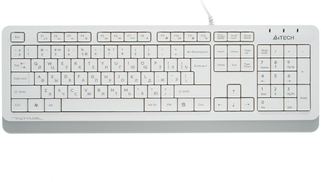 Клавиатура A4Tech Fstyler FK10 белый