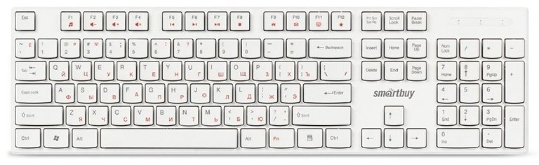Клавиатура Smartbuy SBK-238U-W белый купить,NaN