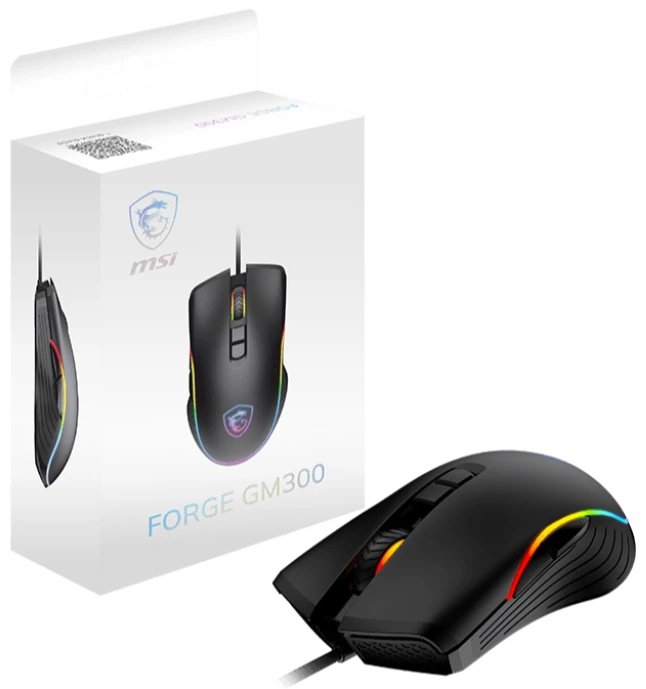 Мышь MSI Forge GM300 черный купить,NaN