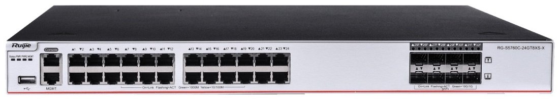 Коммутатор Ruijie RG-S5760C-24GT8XS-X купить,NaN