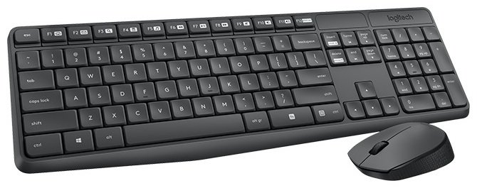 Клавиатура Logitech 920-007948 черный + мышь купить,NaN
