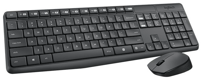 Клавиатура Logitech 920-007948 черный + мышь купить,NaN