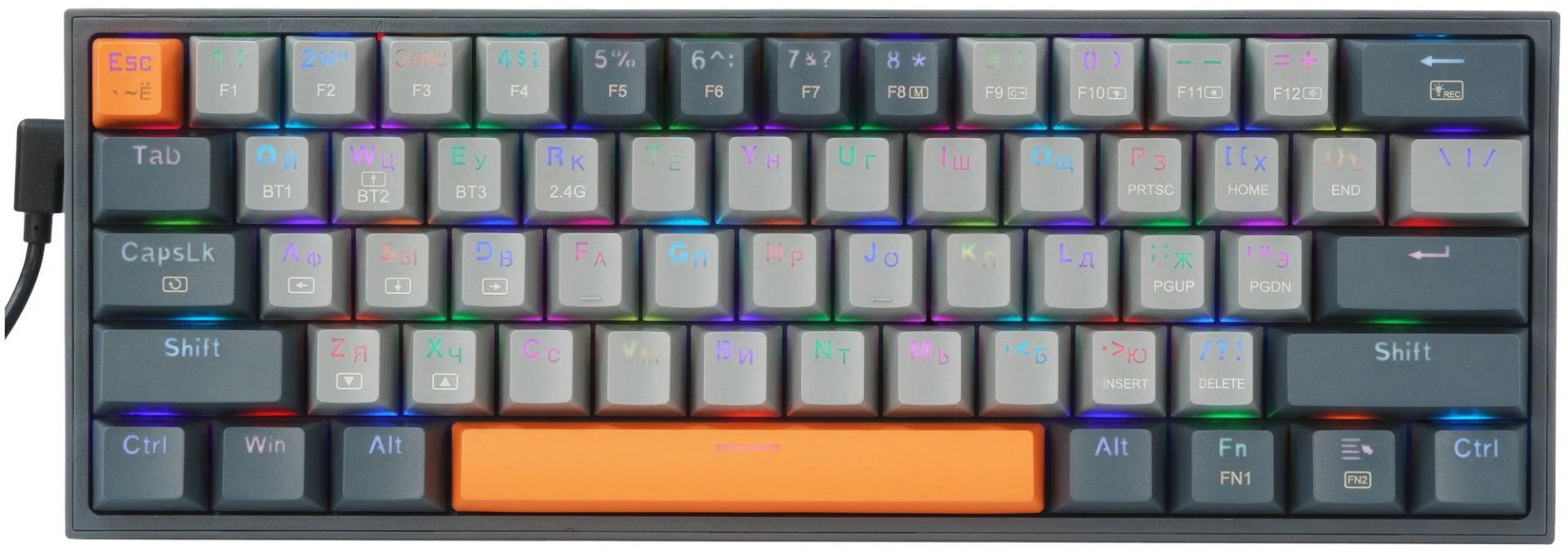 Клавиатура Redragon Fizz (72599) серый купить,NaN