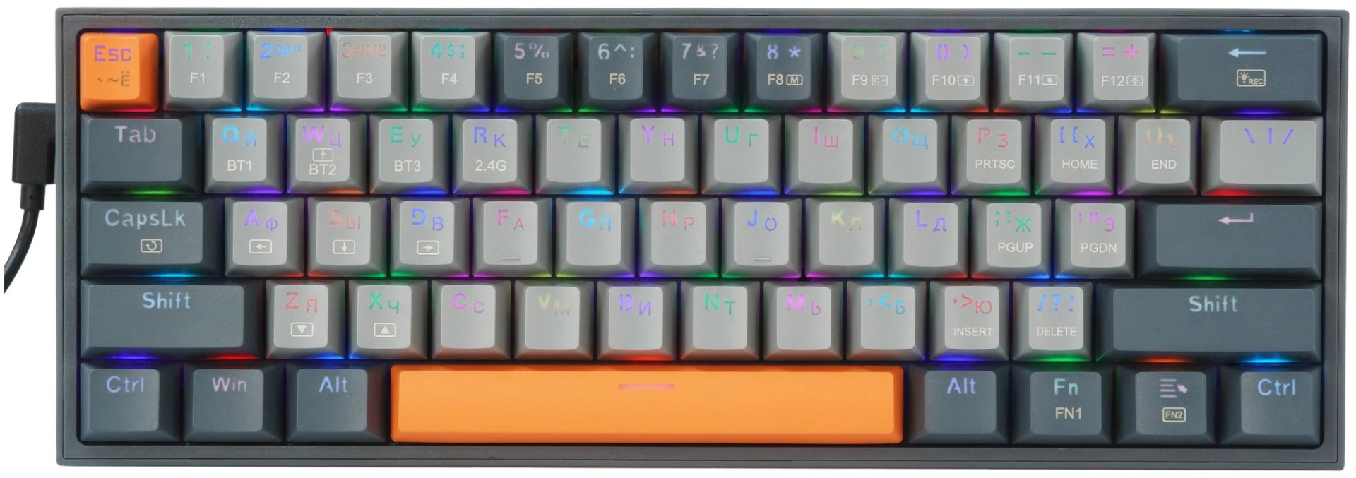 Клавиатура Redragon Fizz (72599) серый купить,NaN