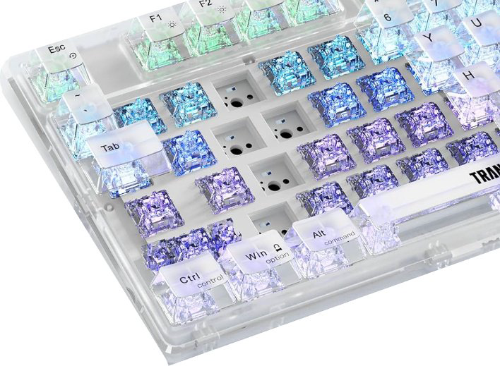 Клавиатура TF-Crystal 85 белый купить,NaN