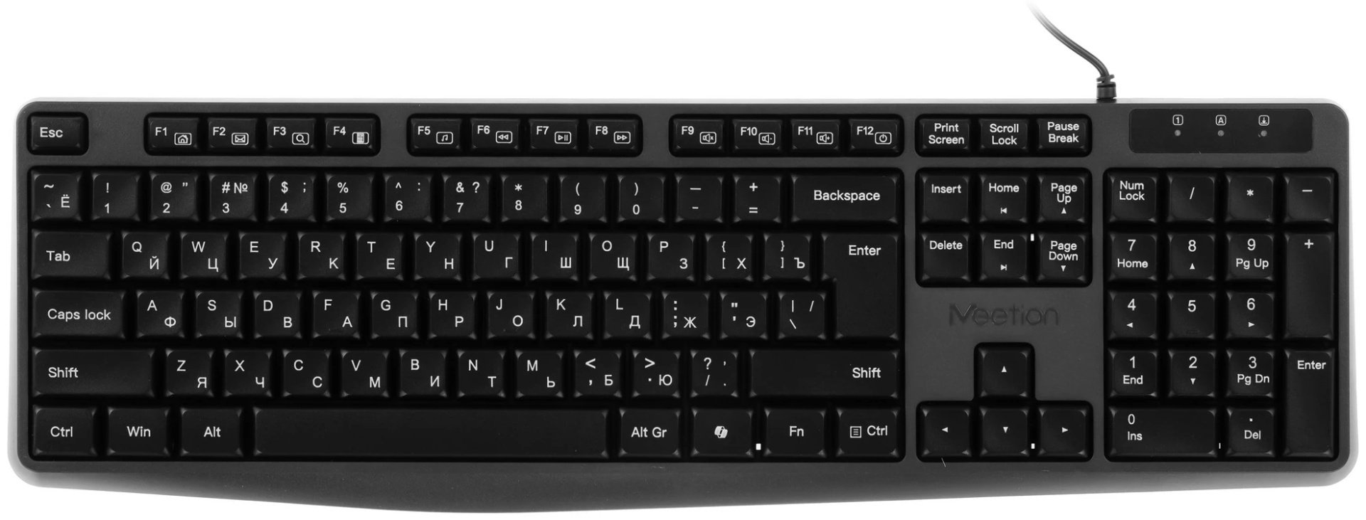 Клавиатура MeeTion K200 (K200 Black) черный
