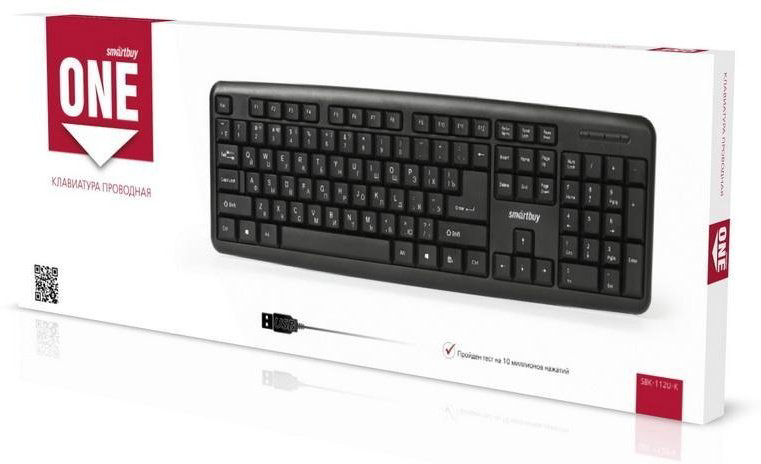 Клавиатура Smartbuy ONE 112 USB черный купить,NaN