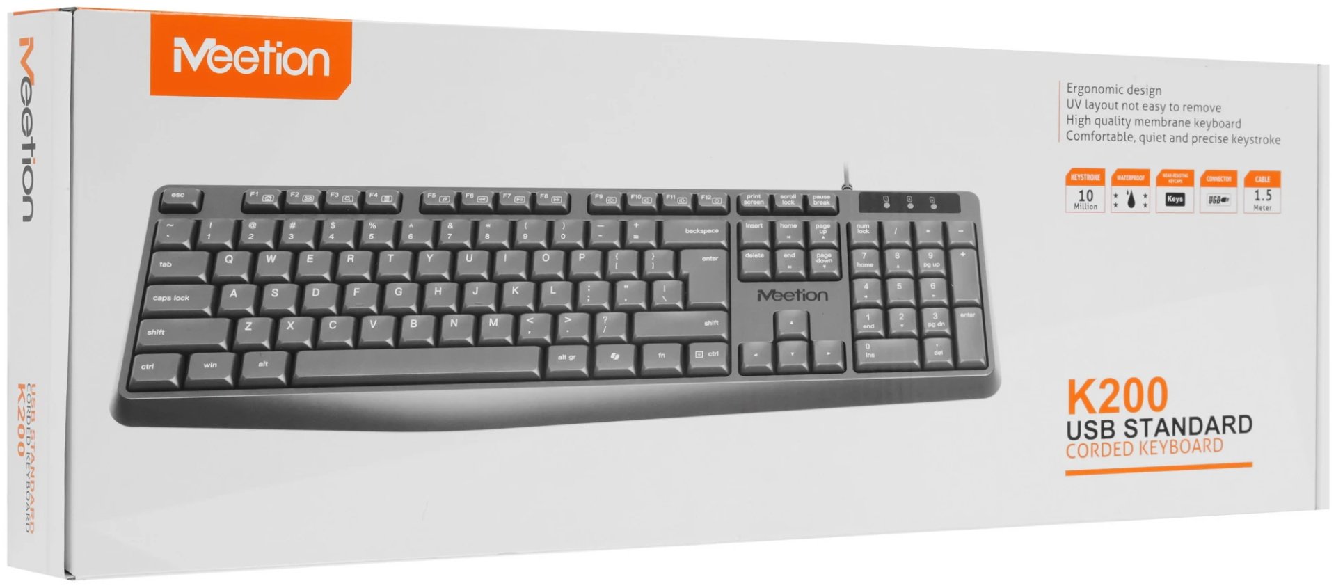 Клавиатура MeeTion K200 (K200 Black) черный купить,NaN