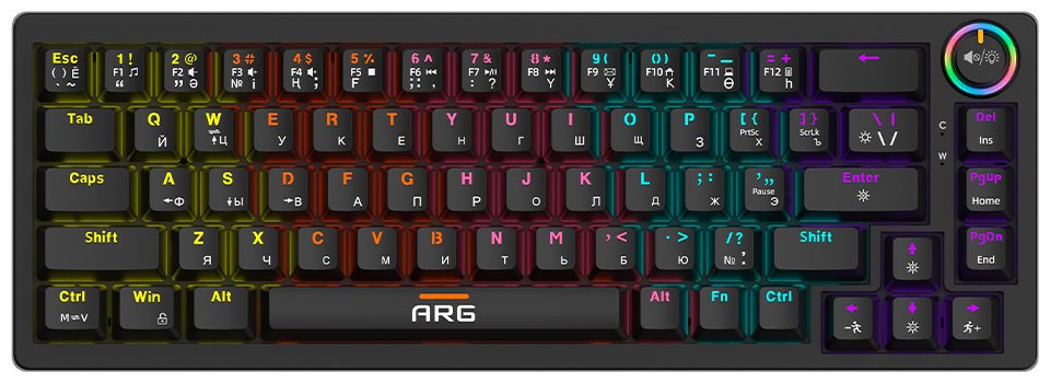 Клавиатура ARG KG1 pro черный купить,NaN
