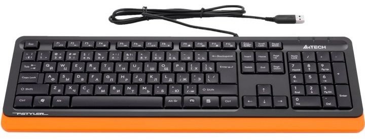 Клавиатура A4tech Fstyler FK-10 оранжевый