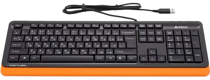 Клавиатура A4tech Fstyler FK-10 оранжевый купить,NaN