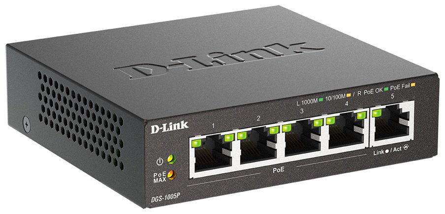 Коммутатор D-link DGS-1005P/B3A
