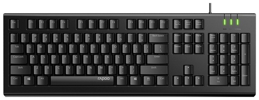 Клавиатура Rapoo NK1800 черный купить,NaN