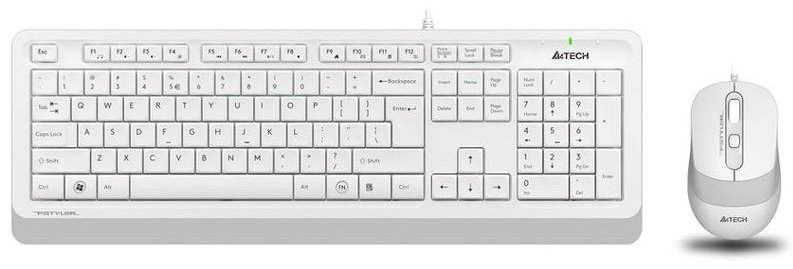 Клавиатура + мышь  A4Tech Fstyler F1010 White