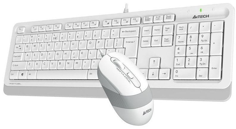 Клавиатура + мышь A4Tech Fstyler F1010 White - ForteMarket Клавиатура + мышь A4Tech Fstyler F1010 White купить,10030