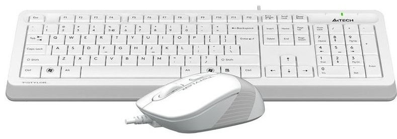 Клавиатура + мышь A4Tech Fstyler F1010 White - ForteMarket Клавиатура + мышь A4Tech Fstyler F1010 White купить,10030