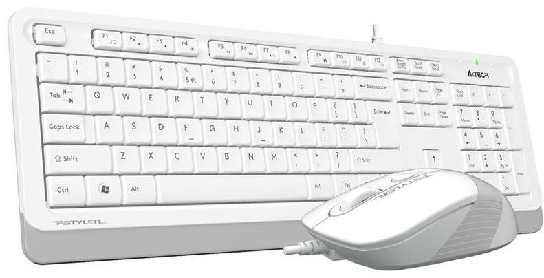 Клавиатура + мышь A4Tech Fstyler F1010 White - ForteMarket Клавиатура + мышь A4Tech Fstyler F1010 White купить,10030