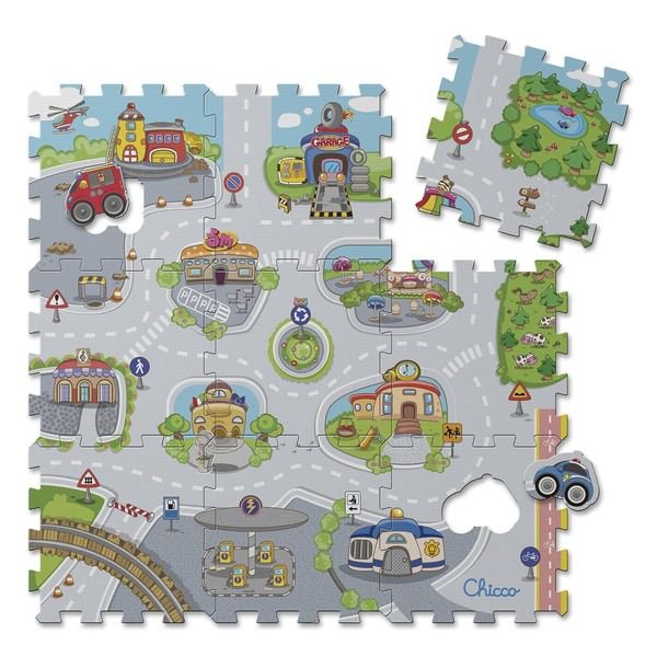Развивающая игрушка Chicco Коврик-пазлы Город купить,NaN
