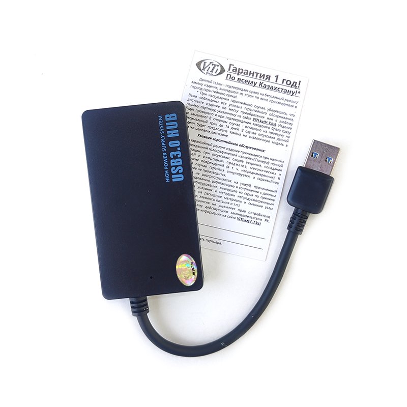 USB Хаб ViTi 4PU3 черный купить,0