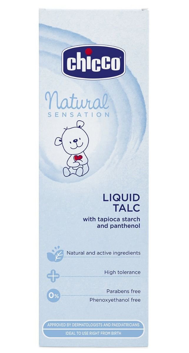 Жидкий тальк Chicco Natural Sensation 100 мл  купить,NaN