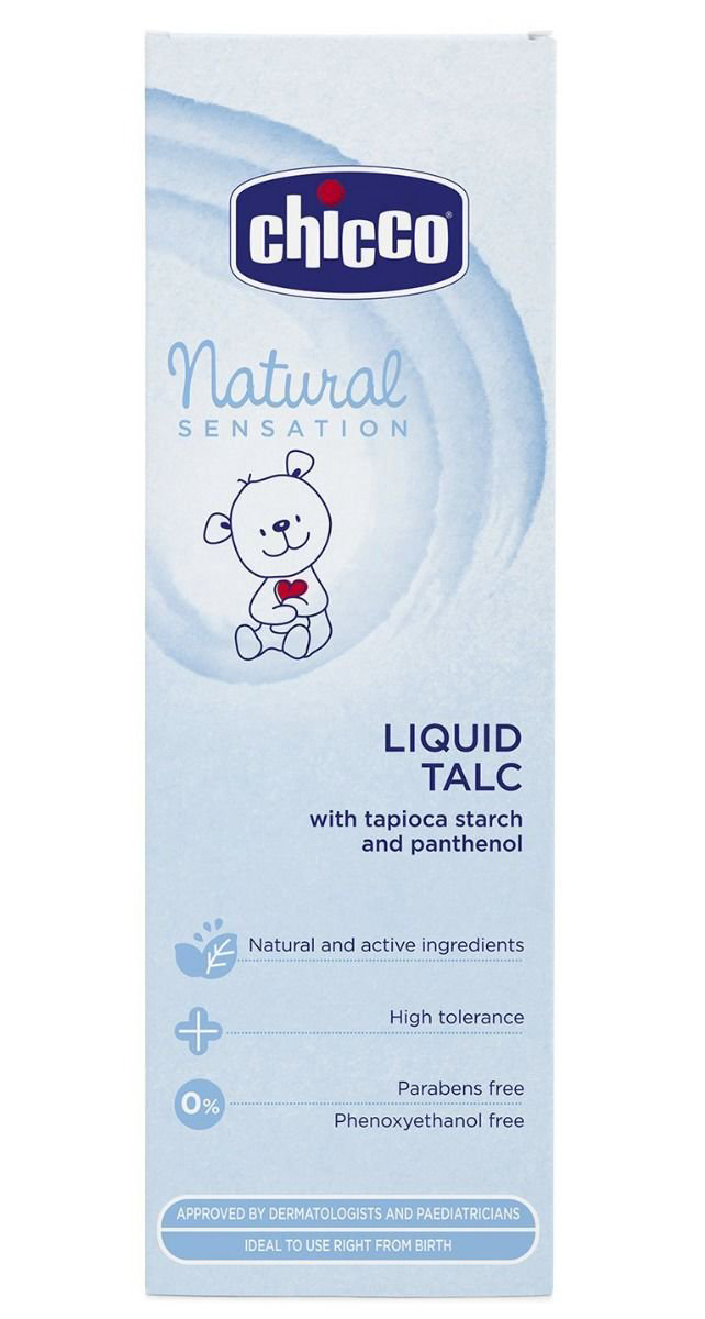 Жидкий тальк Chicco Natural Sensation 100 мл  купить,NaN