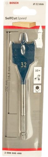 Сверло Bosch перьевое 2608595498 32 мм, 1 шт. купить,NaN