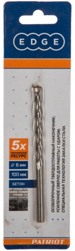 Сверло Patriot 815010052 6 мм, 1 шт. купить,0