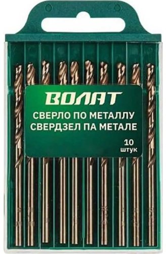 Сверло Волат набор 85060-093 6 мм, 10 шт.