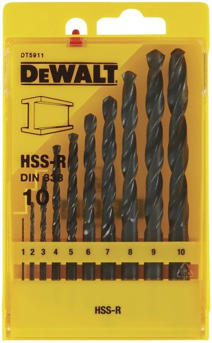 Сверло DeWALT набор DT5911, 10 шт.