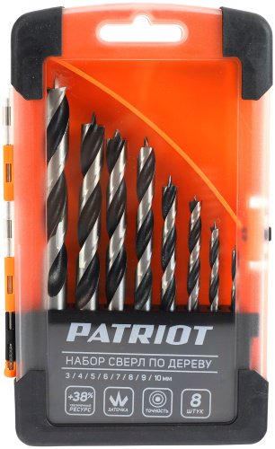 Сверло Patriot набор 815010103 3 мм, 8 шт.