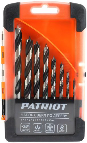 Сверло Patriot набор 815010103 3 мм, 8 шт.