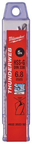 Сверло Milwaukee HSS-G P5M 4932352392 6.8 мм 5 шт