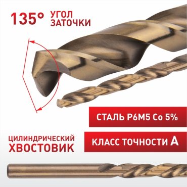 Сверло Эксперт по металлу 1410-S6 8 мм, 6 шт. купить,NaN