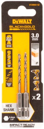 Сверло DeWALT по металлу DT20602-QZ 3 мм, 1 шт.