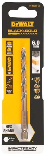 Сверло DeWALT по металлу DT20608-QZ 6 мм, 1 шт.