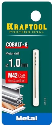 Сверло Kraftool по металлу 29656-1 1.0 х 40мм, 1 шт.