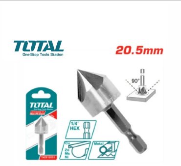 Сверло Total зенкер, по металлу TAC812051 20.5 мм, 1 шт.