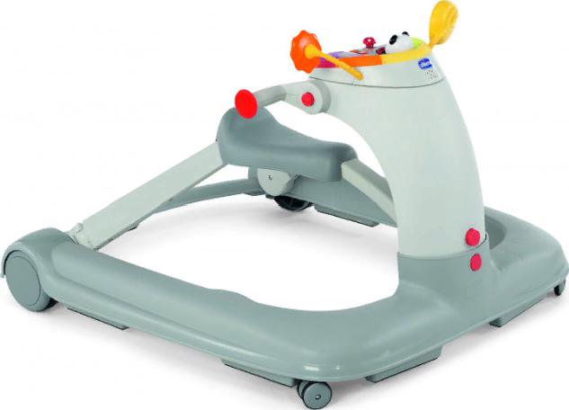Ходунки Chicco 123 Baby Walker Silver серые купить,NaN
