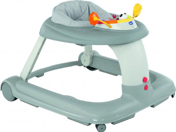 Ходунки Chicco 123 Baby Walker Silver серые купить,NaN