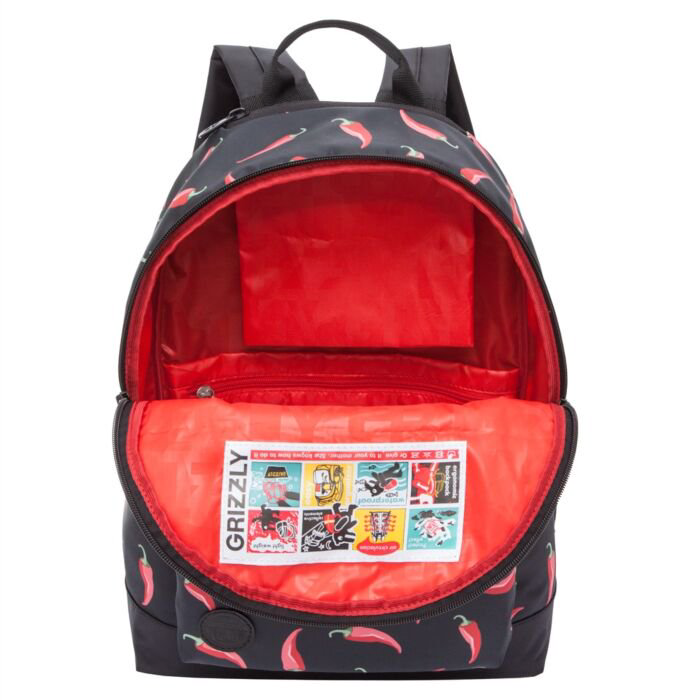 Рюкзак Grizzly Перцы RX-022-11/1 черный купить,NaN